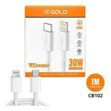 Cabo Tipo C- Tipo C Turbo 60W Carregamento super rápido original A’Gold Cabo PD Tipo c