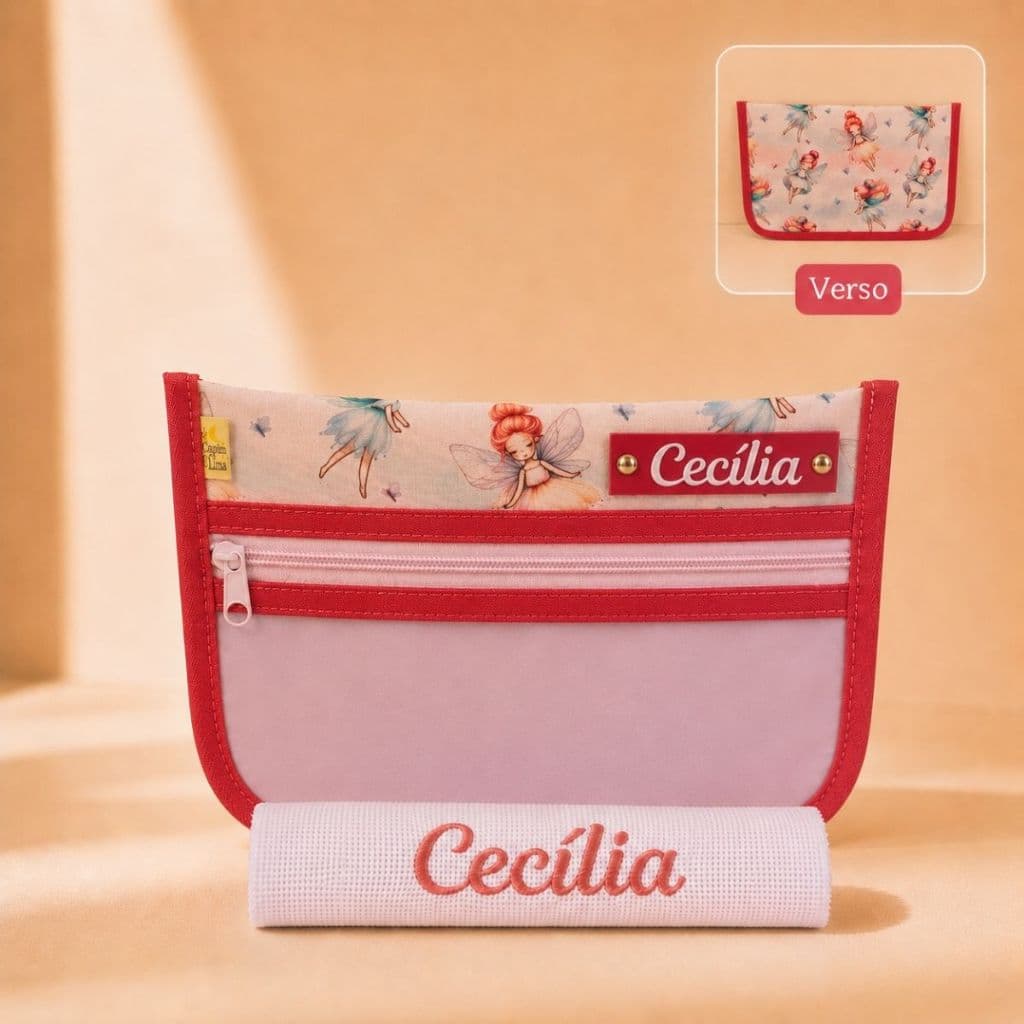 Porta escova- menina- personalizado com nome