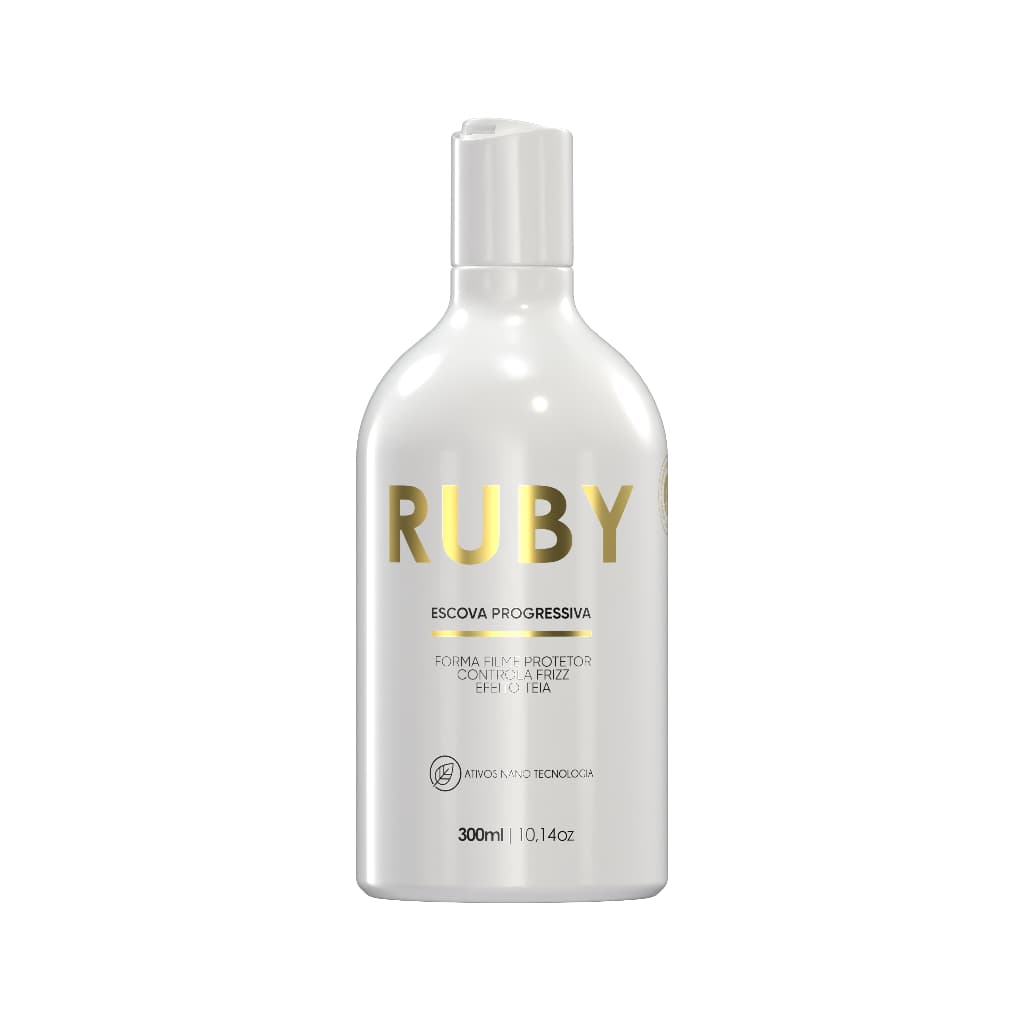 Escova Progressiva Ruby 300ml Linha Gold Profissional Sem Formol