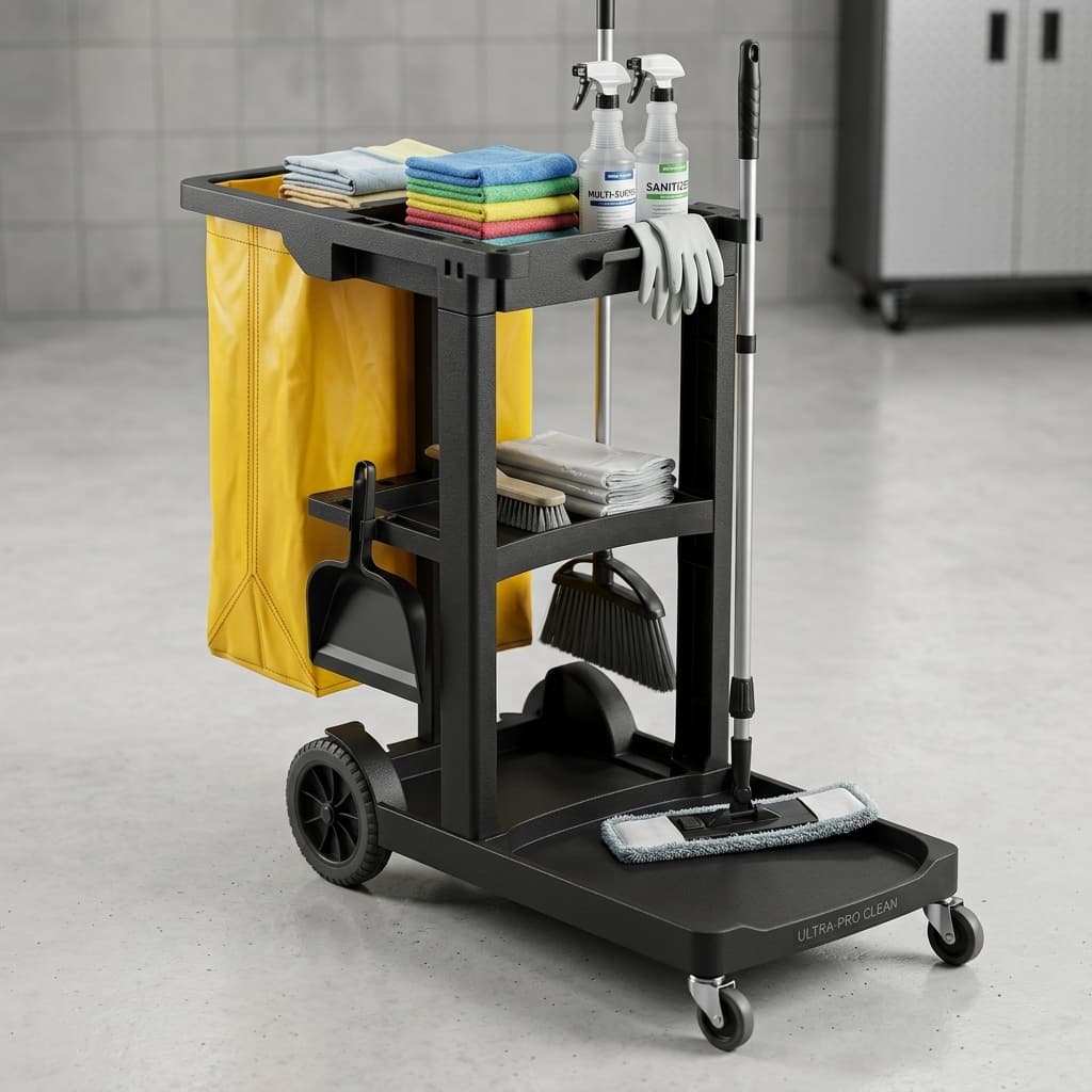 Carro Funcional Perfect Pro Condor Carrinho De Limpeza C/ Saco Coletor