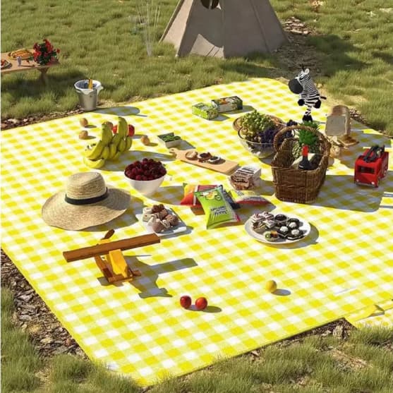 Toalha Para Camping Piquenique Impermeável Dobrável Facil de Guardar Passeios
