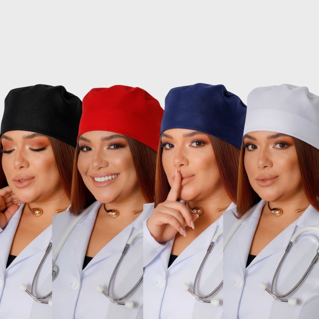 KIT 04 Touca scrub bandana privativo enfermeiro sushimen esteticista cabeleleira açougueiro cirúrgico- TOUCA