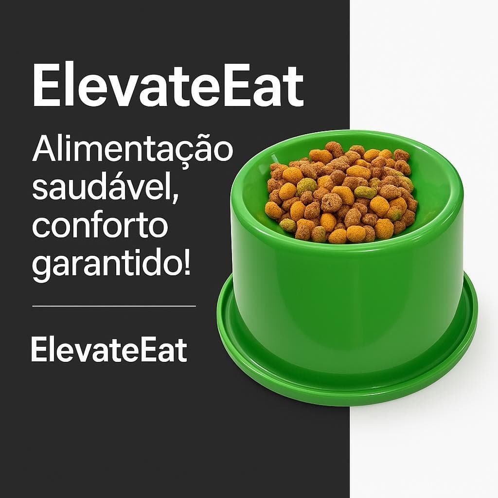 Comedouro Elevado Anti Formiga para Gatos Postura Correta