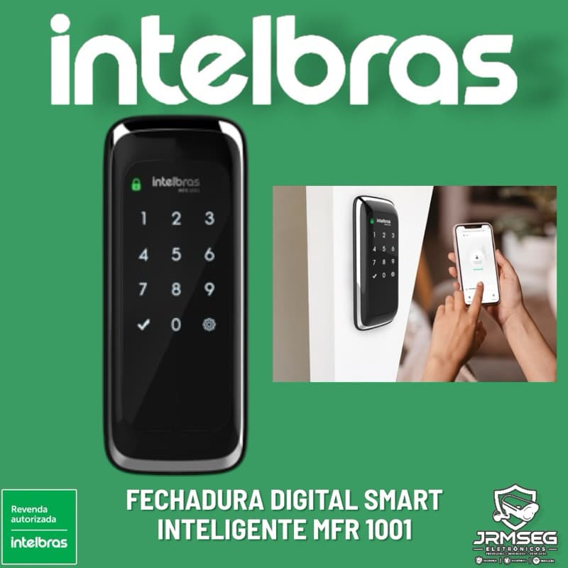 MFR 1001 Fechadura inteligente Smart de sobrepor Intelbras