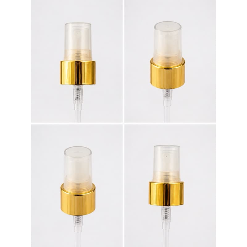 Kit com 100 unidades Válvula Spray Dourada 24mm