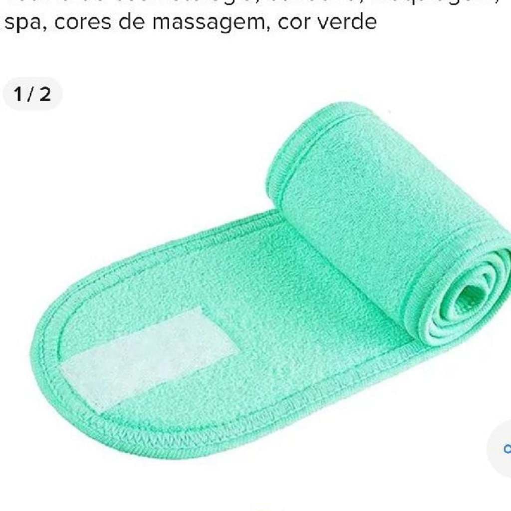 Faixa Verde para Maquiagem e Spa Ajustável