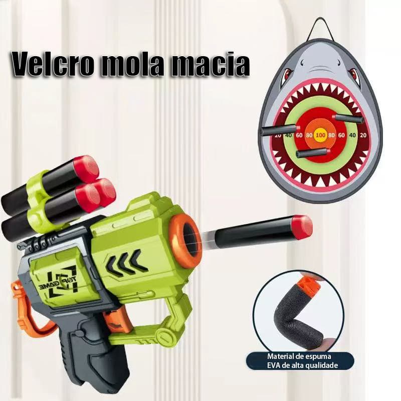 Lançador de mola macia para crianças: Batalha divertida, mola EVA segura e divertida!