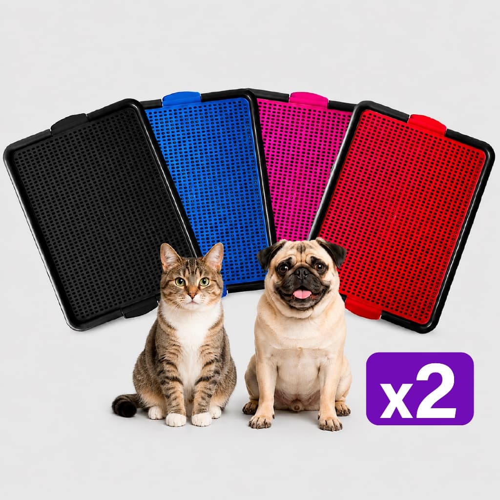 Kit 2 Tapetes Sanitários Canino Higiênico Educa Pet Tapete Lavável Banheiro Pet
