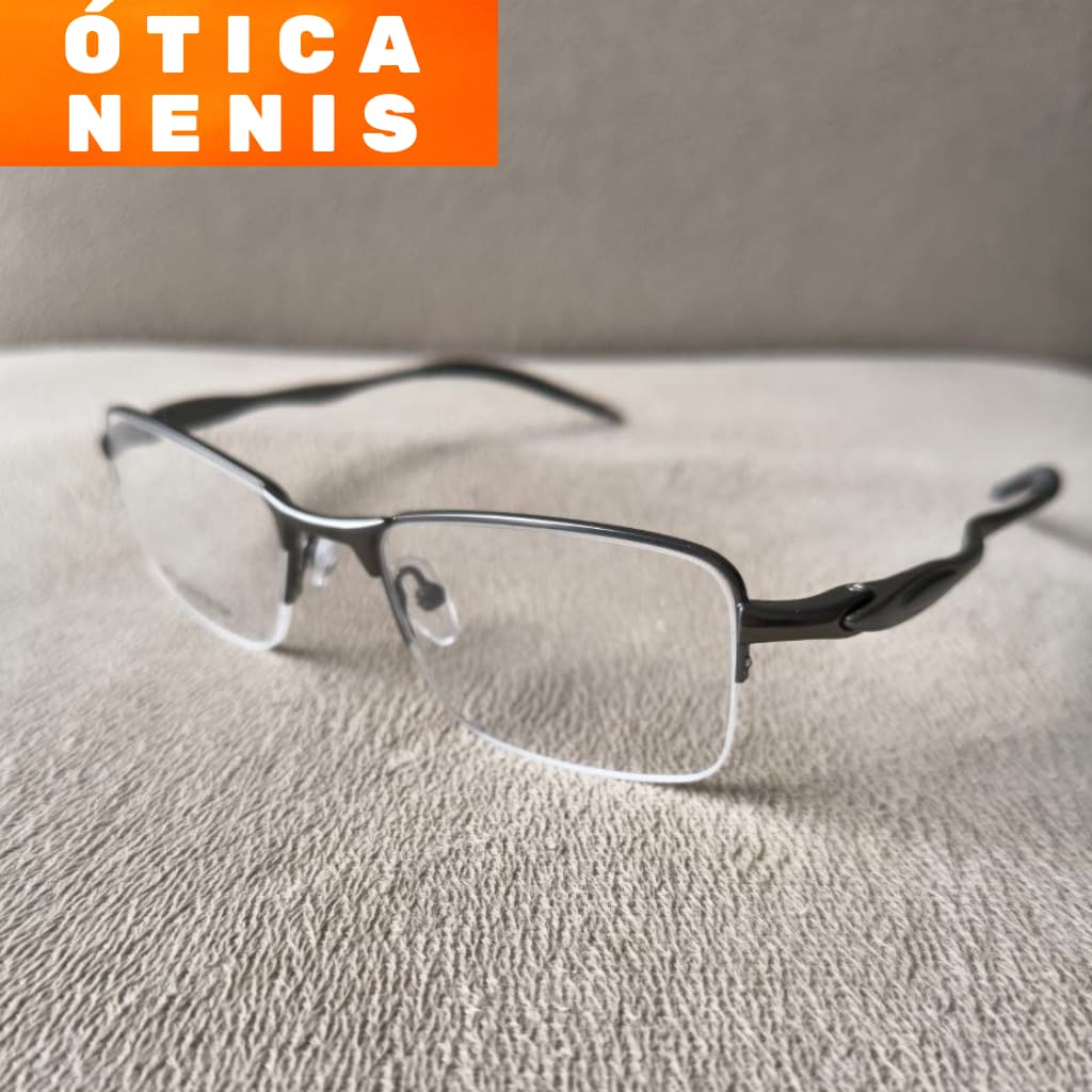 armação para óculos de grau esportiva masculino alumínio fio de nylon masculina esportivo 59212
