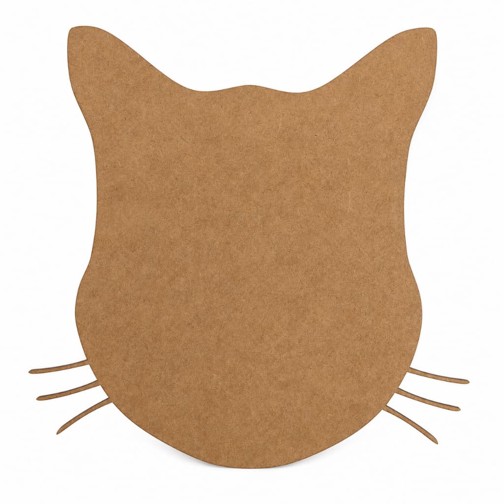 Kit Recorte Gato MDF Cru Aplique Decorativo Laser Para Festa Artesanato Scrapbook Decoração Pet Personalizado
