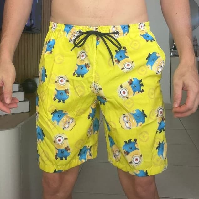 Short Estampado Tactel Elastano Bermuda de Praia Floral Surf Mauricinho Treino Academia e Cross fits