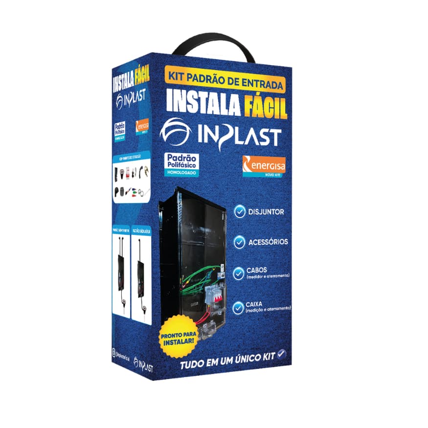 KIT INSTALA FÁCIL ENERGISA PADRÃO TRIFÁSICO 40A