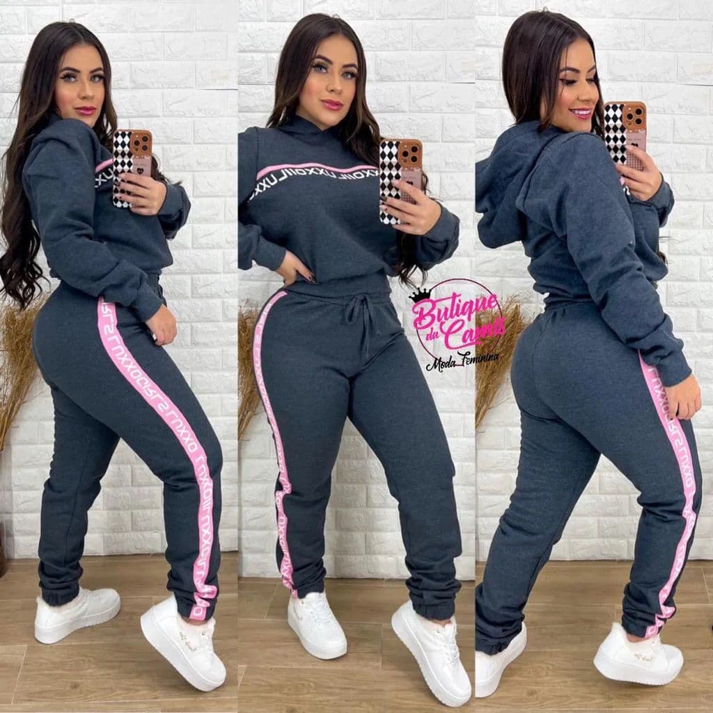 Conjunto Moletom Feminino da Marca Luxxo