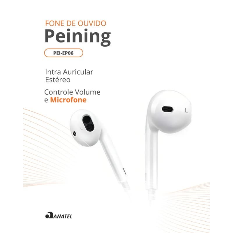 Fone De Ouvido Com Fio Lightning Para Iphone 7 8 X 11 12 13 14 PRO MAX Com Microfone