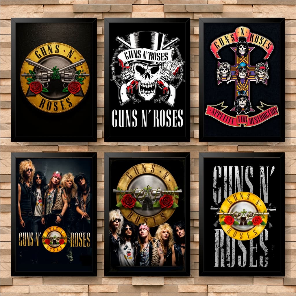 Quadro decorativo Guns n´ Roses Ultra Hd 4k - rock, heavy metal