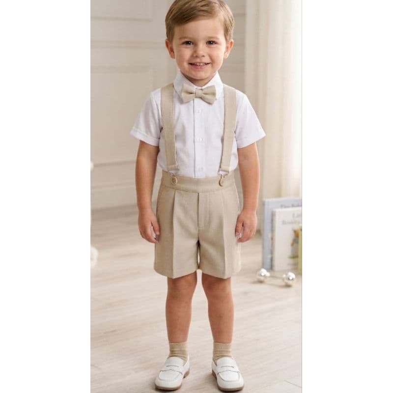 Conjunto, short, social, menino, suspensório, batizado, pagem, festas.