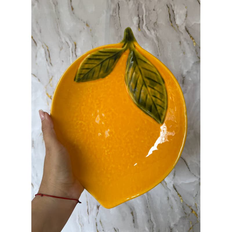travessa porcelana limão