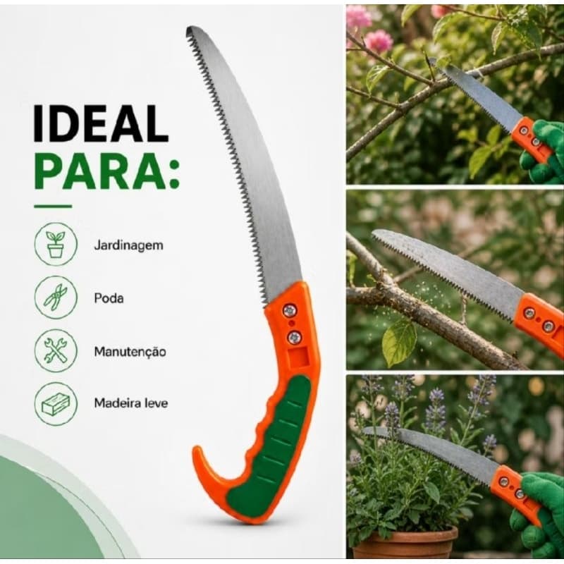 Serrote De Poda Galhos Profissional 50cm Aço Top
