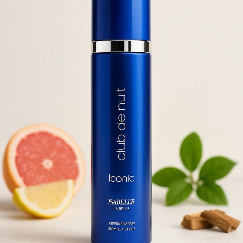 Body Splash Árabe Club de Nuit Iconic - Isabelle la Belle - 300ml - Spray Corporal Perfumado