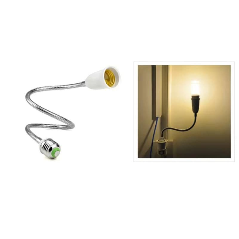 Prolongador Extensor soquete p/Lâmpada E27 - Modelo Flexível
