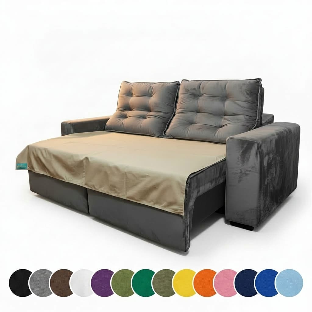 Manta Impermeável para Sofá com Proteção Contra Pelos e Líquidos 135x135cm