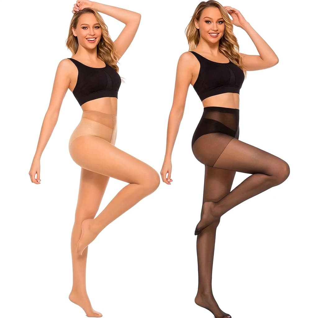 Kit 2 Meia Calça Fio 20 Fina Efeito Transparente Estilo Clássico Elegante -  Adulto e Juvenil