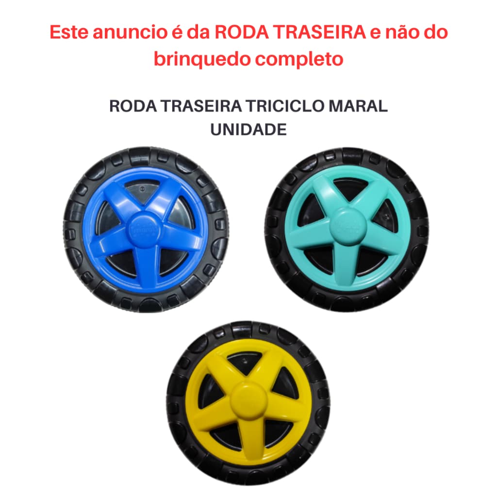 Roda Traseira Maral Triciclo Baby City Spider Unidade