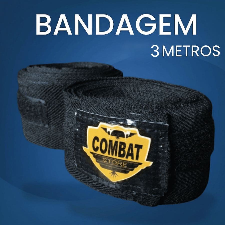 Bandagem Elástica 3 Metros - Luta Boxe MMA Muay Thai
