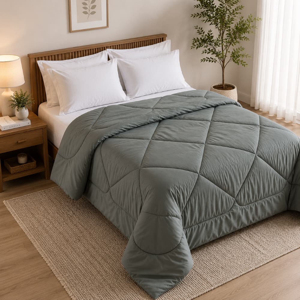 Edredom Cobertor Casal  Percal Luxo-Box Queen Unique Conforto Premium Inverno
