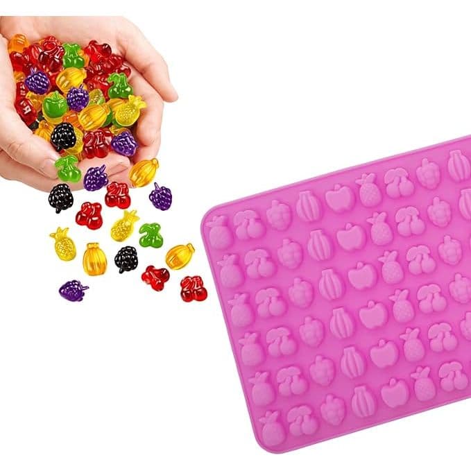 Forma De Silicone Bala De Goma Gelatina Mini Frutas Gummy Silicone Premium – OFFERS MAGIC