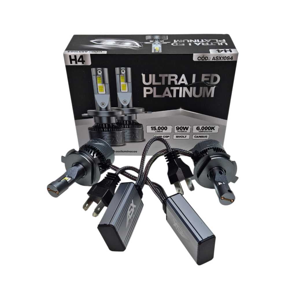 Ultra Led Platinum H4 15000 Lumens 90w Asx Super Lançamento