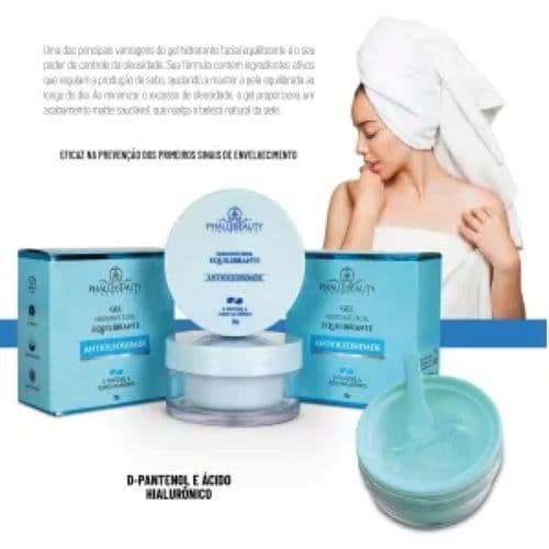 GEL HIDRATANTE FÁCIAL ANTIOLEOSIDADE PHALLEBEAUTY
