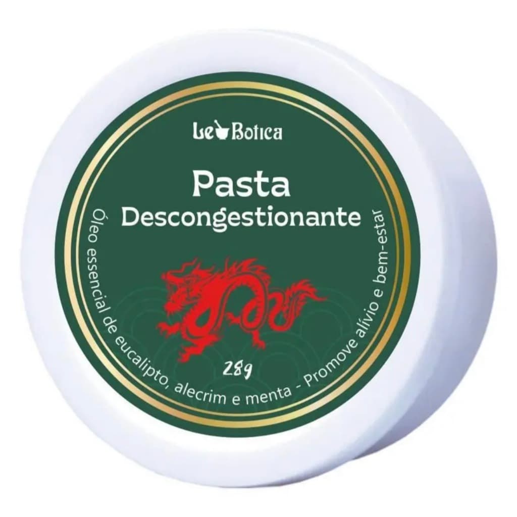 Pomada Descongestionante Le Botica Lucys 28g - Alívio Nasal Natural Menta e Eucalipto