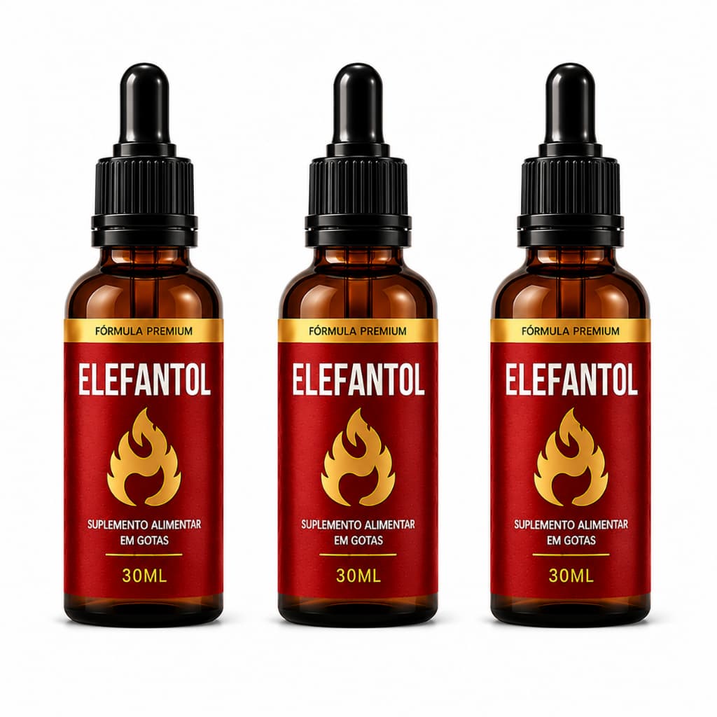 Kit 3 Elefantol 30ml Em Gotas | Fórmula Premium | Energia E Desempenho Masculino