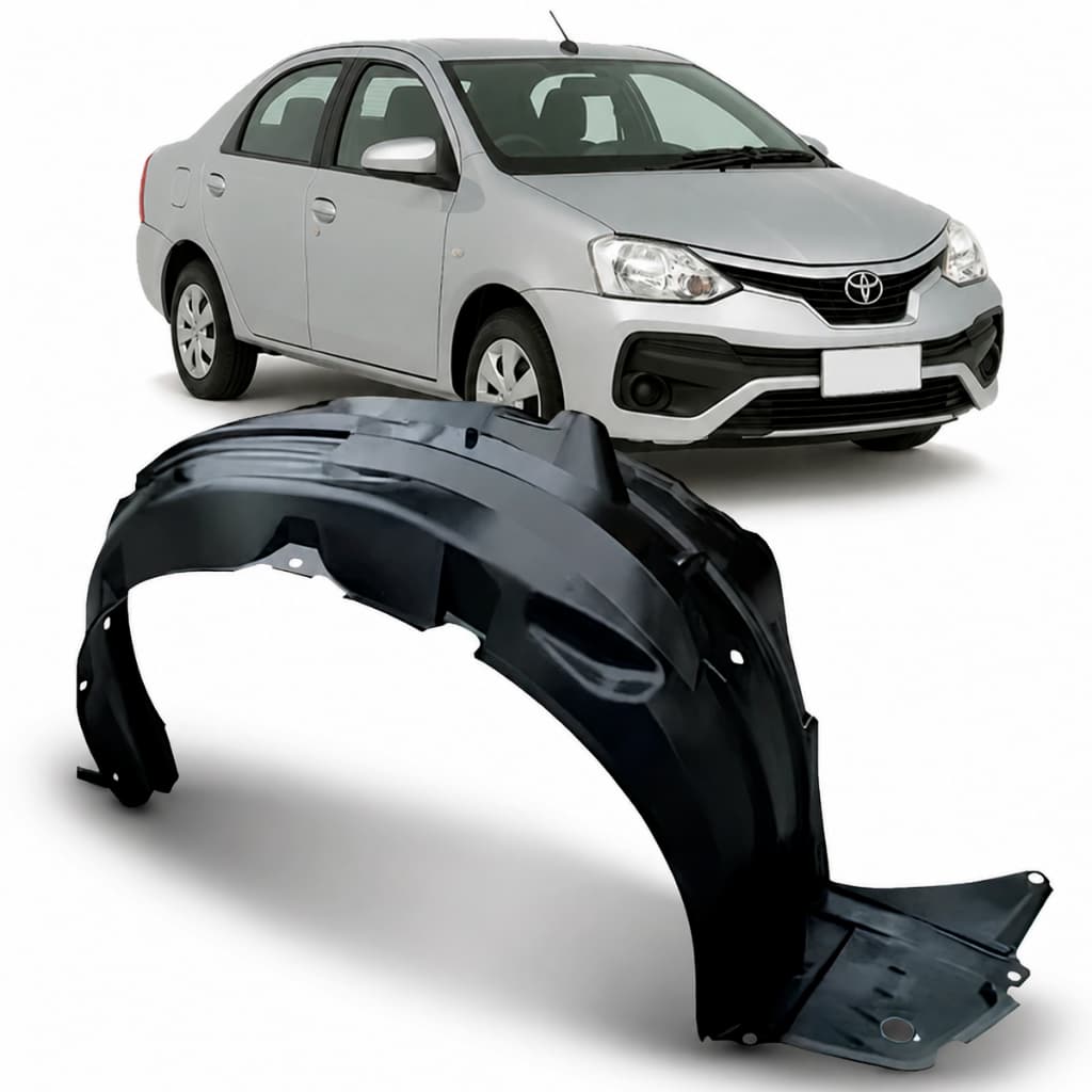 Parabarro Dianteiro Etios 2012 a 2017 Hatch e Sedan Preto Semirrígido Não Dobra