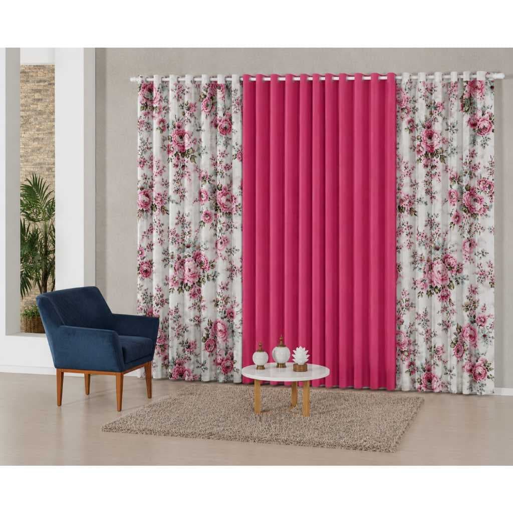 Cortina 7,00 Largura x 2,60 Altura Porta Balcão Sala Ou Quarto