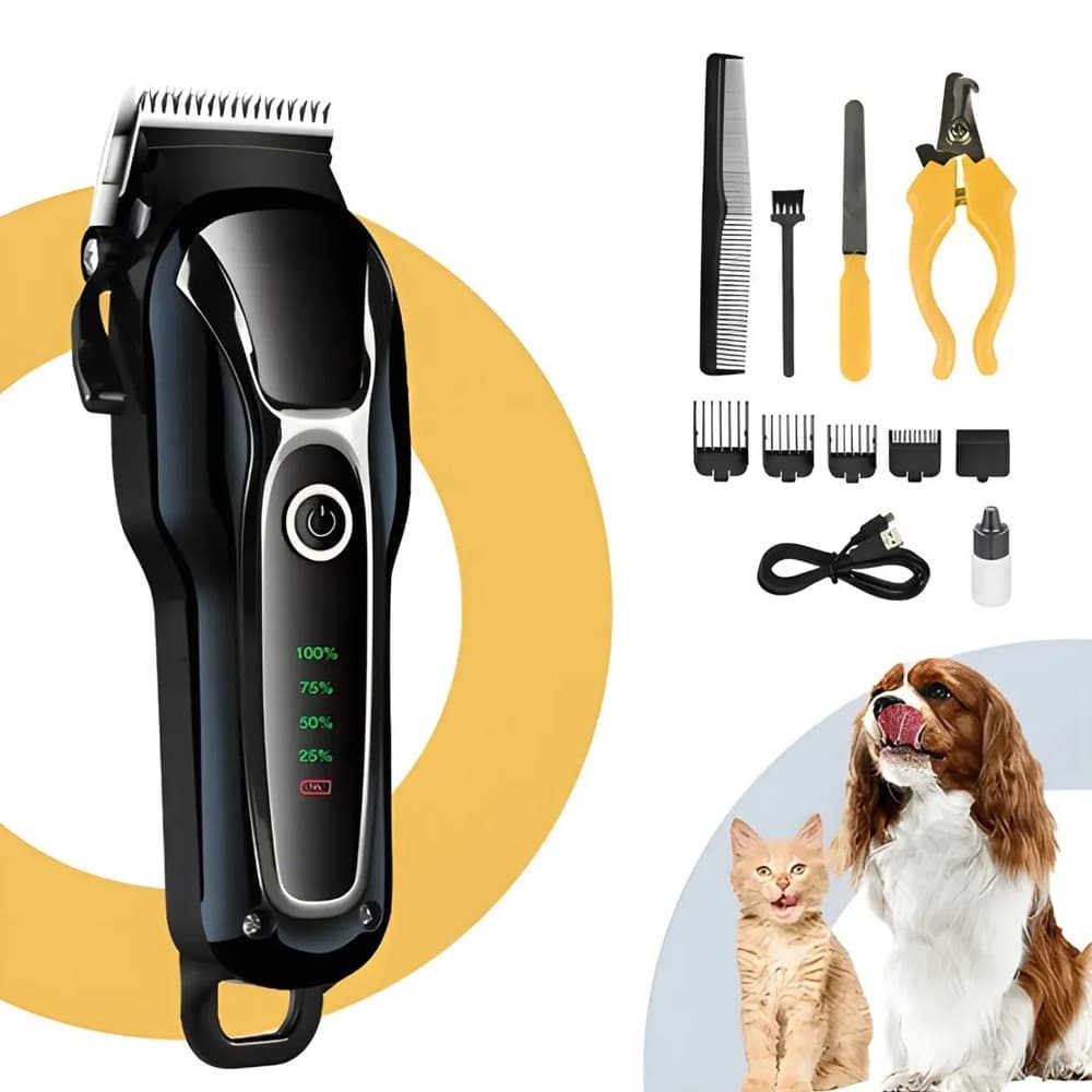 Máquina Tosador Profissional Alicate  Tesoura Aparador De Pelos Pets Km-1991