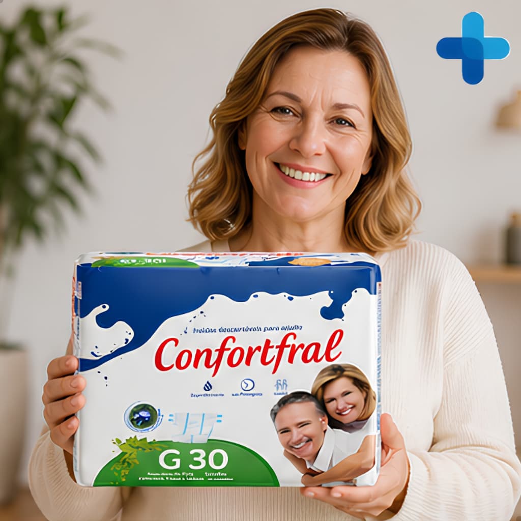 Fraldas Descartáveis Promoção Geriatrica Confortfral Econômica Tamanho G CCM Pacote com 30 Unidades Para Adulto Idosos