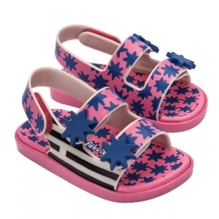 Mini Melissa Estrelar + Fábula Baby - Rosa Azul  - 100% Original