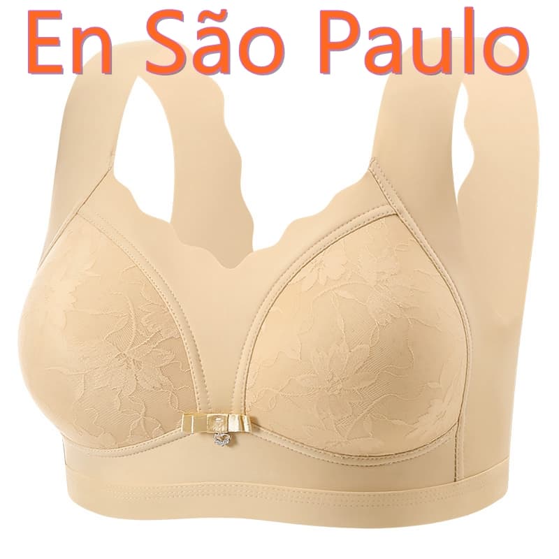 Sutiã Plus Size Sem Costura e Sem Aro, Super Confortável e Respirável, Tamanhos 40 a 46