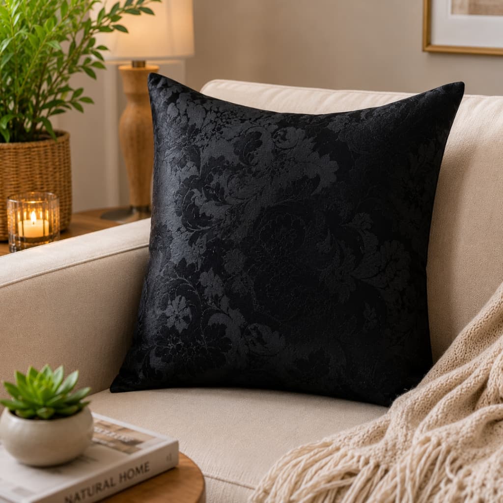Transforme Seu Ambiente Com Almofadas Jacquard Premium 45x45cm