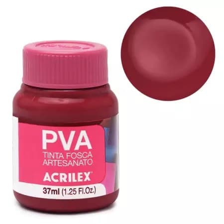 Tinta Fosca Artesanato Pva 37ml Acrilex - 565 Vinho