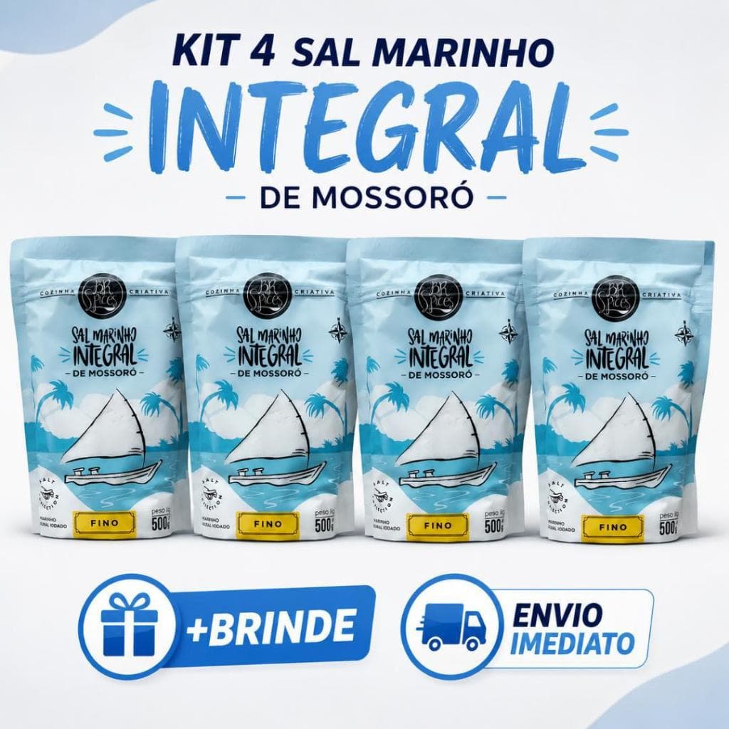 Sal Marinho Integral de Mossoró 500g
