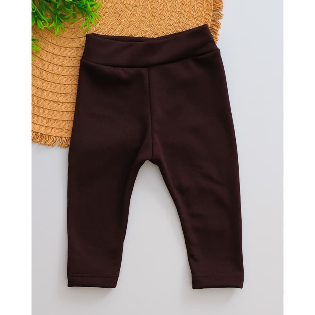 Legging Infantil Quentinha Peluciada Menina Marrom