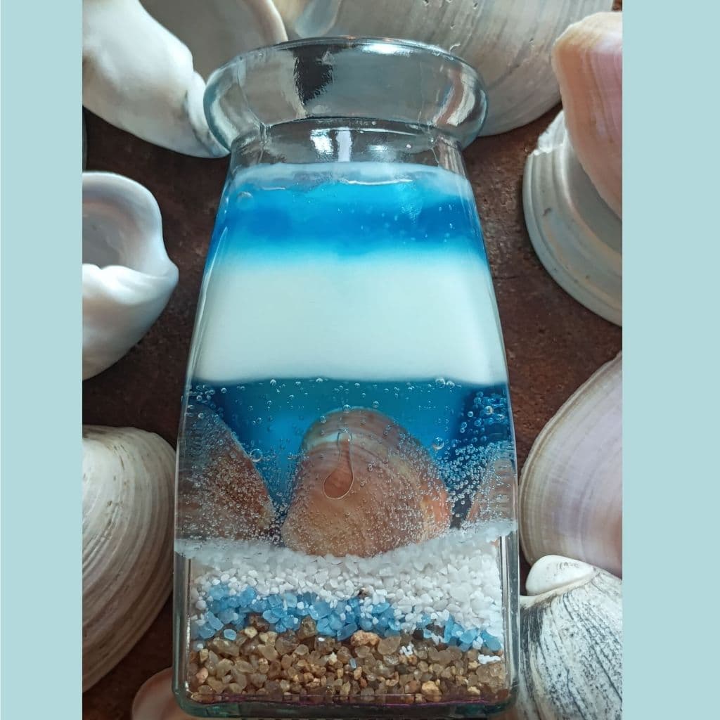 Vela Aromática Oceânica -Vela Oceânica Aromática Decorativa | Cera de Coco Artesanal