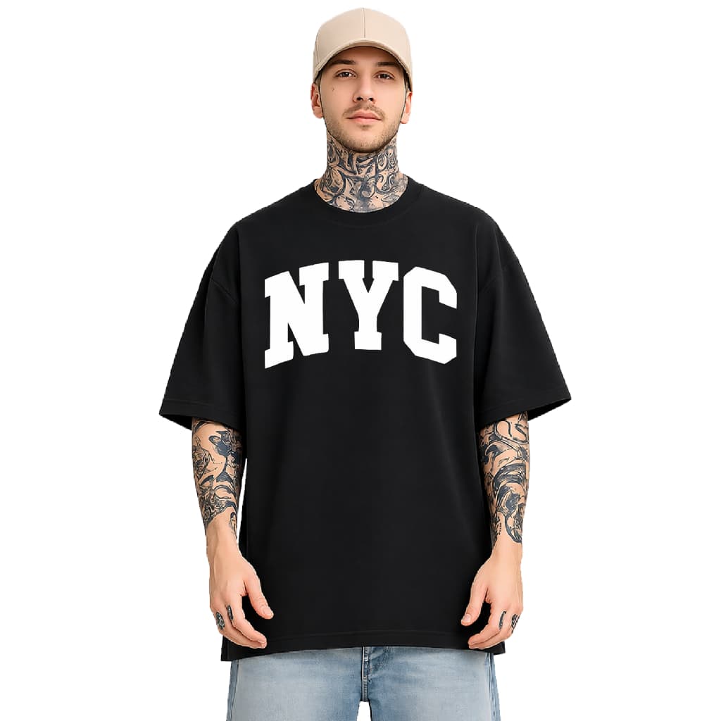 Camiseta Oversized 09 - Unissex NYC Casual Minimalista Premium Estilo Urbano