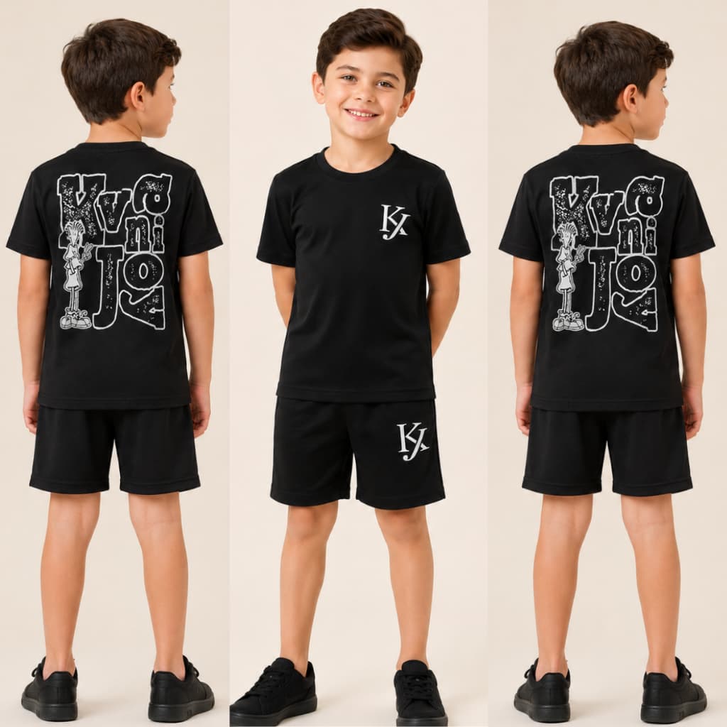 Conjuntos Infantis Masculinos - Camisas E Bermudas De Crianças De 2 a 12 anos