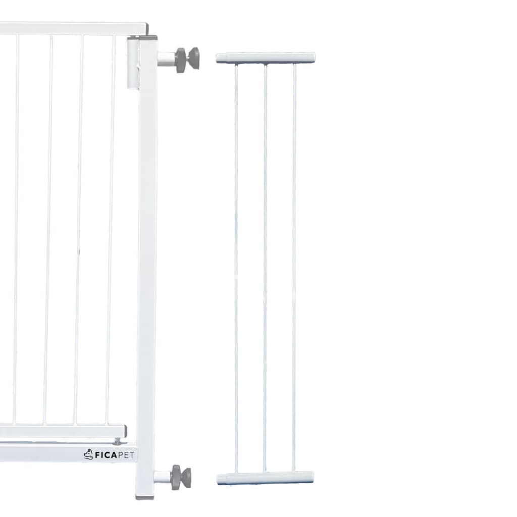 Extensor Prolongador Portão Segurança pet Aria FICAPET Bebê Criança proteção reforçado 74cm altura 15cm comp.