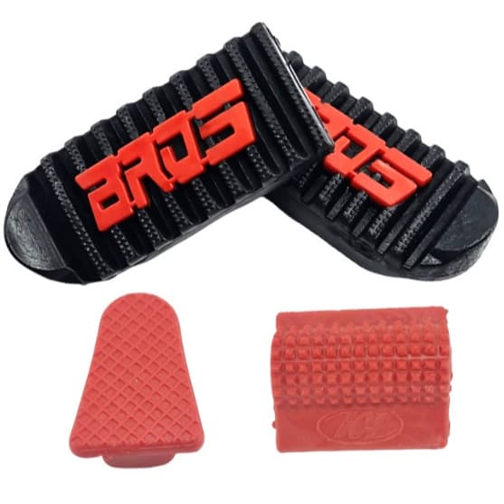 Kit borrachas para o estribo + protetor de tenis + protetor pedal freio Bros 150 e 160