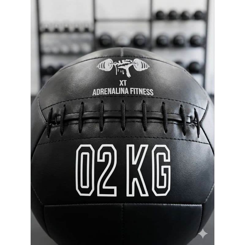 Wall Ball 2kg Crossfit Academia Funcional Couro Resistente